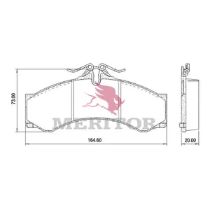 Meritor Disc Pad Set 998247 