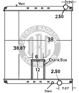 Detroit Radiator Freightliner 1151774 