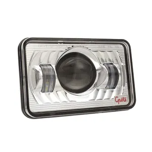 Grote High Beam Headlamp - 4 X 6, Clear, Led, High Beam Headlamp 212134 