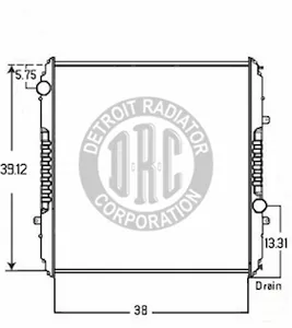 Detroit Radiator Radiator 1149502 