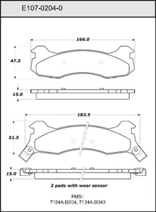 Bendix DISC PAD 455402 