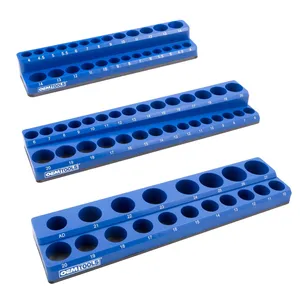 Great Neck Saw 3 PIECE MAGNETIC SOCKET TRAY SET BLUE MM 1984359 