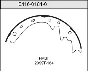 Bendix BRAKE SHOE 459254 