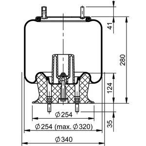 ContiTech Air Spring / 1R12-365 / 9466 6855618 