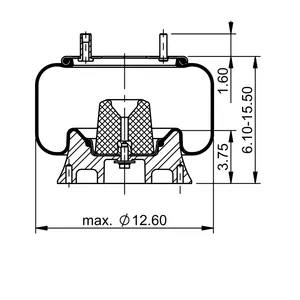 ContiTech Air Spring / 9 10-12 A504 CT 6856058 