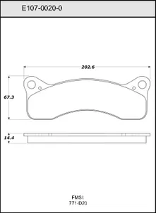 Bendix DISC PAD 444702 