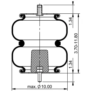 ContiTech Air Spring / 2B9-283 / 6883 6854630 