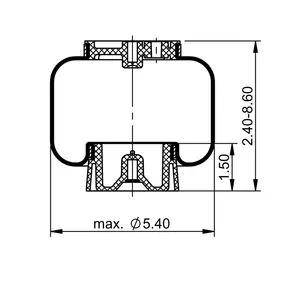 ContiTech Seat Air Spring / 1S4.5-121 / 7035 6856902 