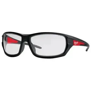 Milwaukee Electric Co. Clear Hi Performance Safety Glasses 6265502 
