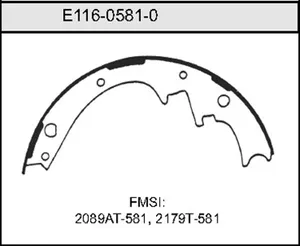 Bendix BRAKE SHOE 460216 