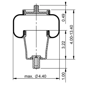 ContiTech Cab Air Spring / 7098 6855598 