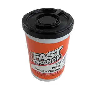 Permatex Fast Orange Textured Hand Wipes - 72 Count Tub. 4440002 