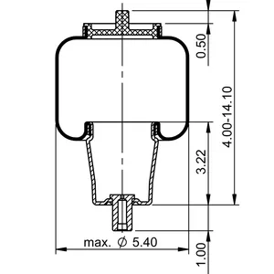 ContiTech Cab Air Spring / 7074 6856314 
