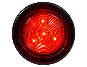 Buyers Products LIGHT, 2in ROUND, MARKER, 4 LED, RED 1574624 
