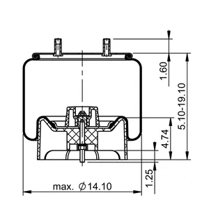 ContiTech Air Spring / 1R14-171 / 8091 6853004 