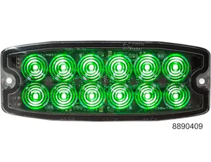 Buyers Products LIGHT STROBE 5 14in 12 LED GREEN 1575476 
