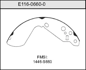 Bendix BRAKE SHOE 440464 