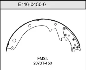 Bendix BRAKE SHOE 459662 