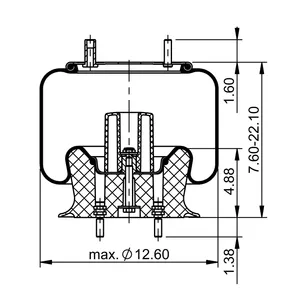 ContiTech Air Spring / 9 10-17.5 P 733 6856592 