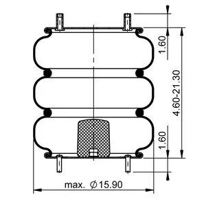 ContiTech Air Spring / 3B14-367 / 3B14-459 / 7847 6856896 