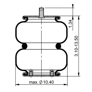 ContiTech Air Spring / 2B9-218 / 6927 6853554 