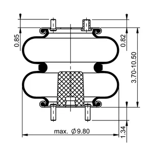 ContiTech Air Spring / 2B9-265 / 2B9-280 / 6941 6854620 