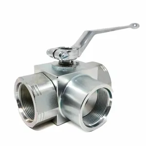 Summit Hydraulics Gemels 3 Way Ball Valve, Block Style, 1-1/2... 6608322 