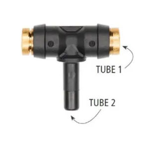 Haldex Fitting Standpipe Branch T  3/8T 3/8T Dot Push Comp 2112604 
