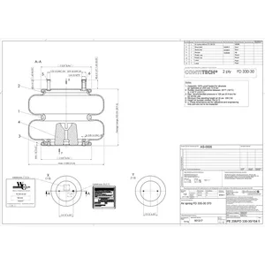ContiTech Air Spring / 2B12-402 / 7446 6856994 