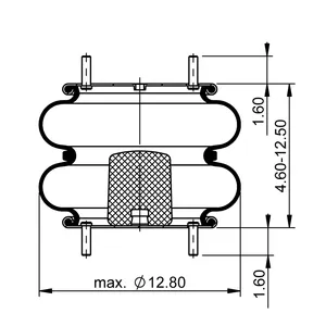 ContiTech Air Spring / 2B12-320 / 7437 6856504 