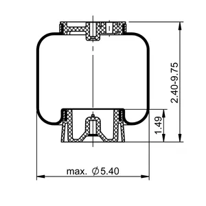 ContiTech Cab Air Spring / 7103 6856250 