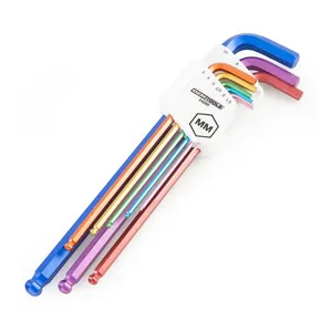 Great Neck Saw 9 Piece Color Coded Metric Hex Key Set 1982332 