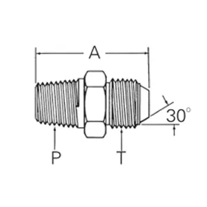 Eaton Adapter Brass 45D Flare 2151918 