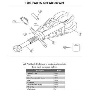 Posilock REPLACEMENT JAW 1316142 