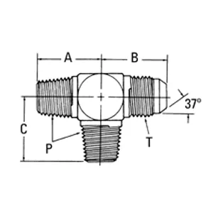 Eaton ADAPTR SAE37 TEE ASSEMBLY 2155913 