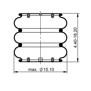 ContiTech Air Spring / 3B14-354 / 7808 6855518 