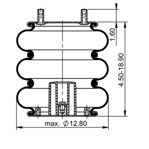 ContiTech Air Spring / 3B12-322 / 8042 6856686 