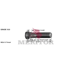 Meritor Stud 2723180 
