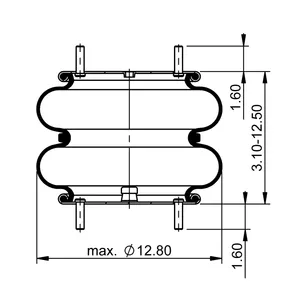 ContiTech Air Spring / 2B12-300 / 7424 6856772 