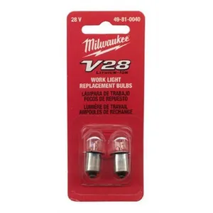 Milwaukee Electric Co. 28V BULB 2PK. 1320540 