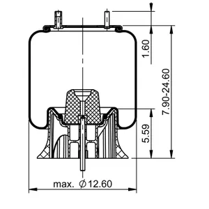 ContiTech Air Spring / 9 10-19 P 457 C 6855828 