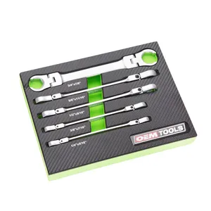 Great Neck Saw 5 Piece Flex Head Standard Flare Nut Wrench Set 1985380 