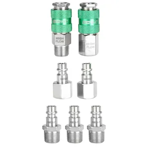 Great Neck Saw 7Pc Hi Flow coupler and plug kit 3 8 1982406 