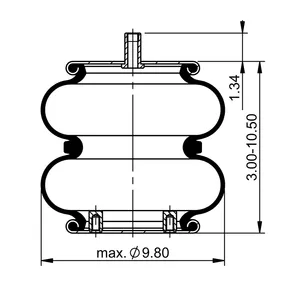 ContiTech Air Spring / 2B10-226 / 7795 6853518 