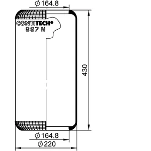 ContiTech Air Spring / VP 897 N pre 6854592 