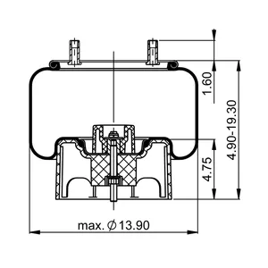 ContiTech Air Spring / 10 10.5-15 P 813 6854584 