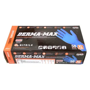 SAS Safety Corp Derma-Max Powder-Free Exam Grade Nitrile - 8 mil... 2998618 