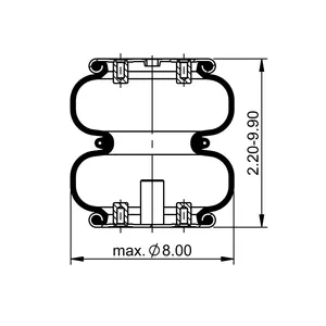 ContiTech Air Spring / FD 110-17A 804 C 6855606 
