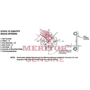 Meritor Brake Spider 736406 