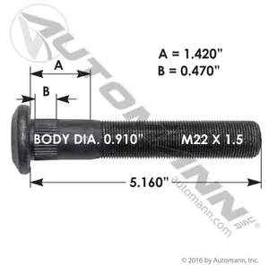 Automann WHEEL STUD 322008 